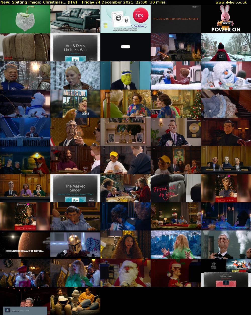Spitting Image: Christmas... (ITV) Friday 24 December 2021 22:00 - 22:30