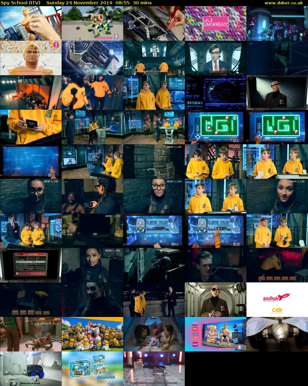 Spy School (ITV) Sunday 24 November 2019 08:55 - 09:25
