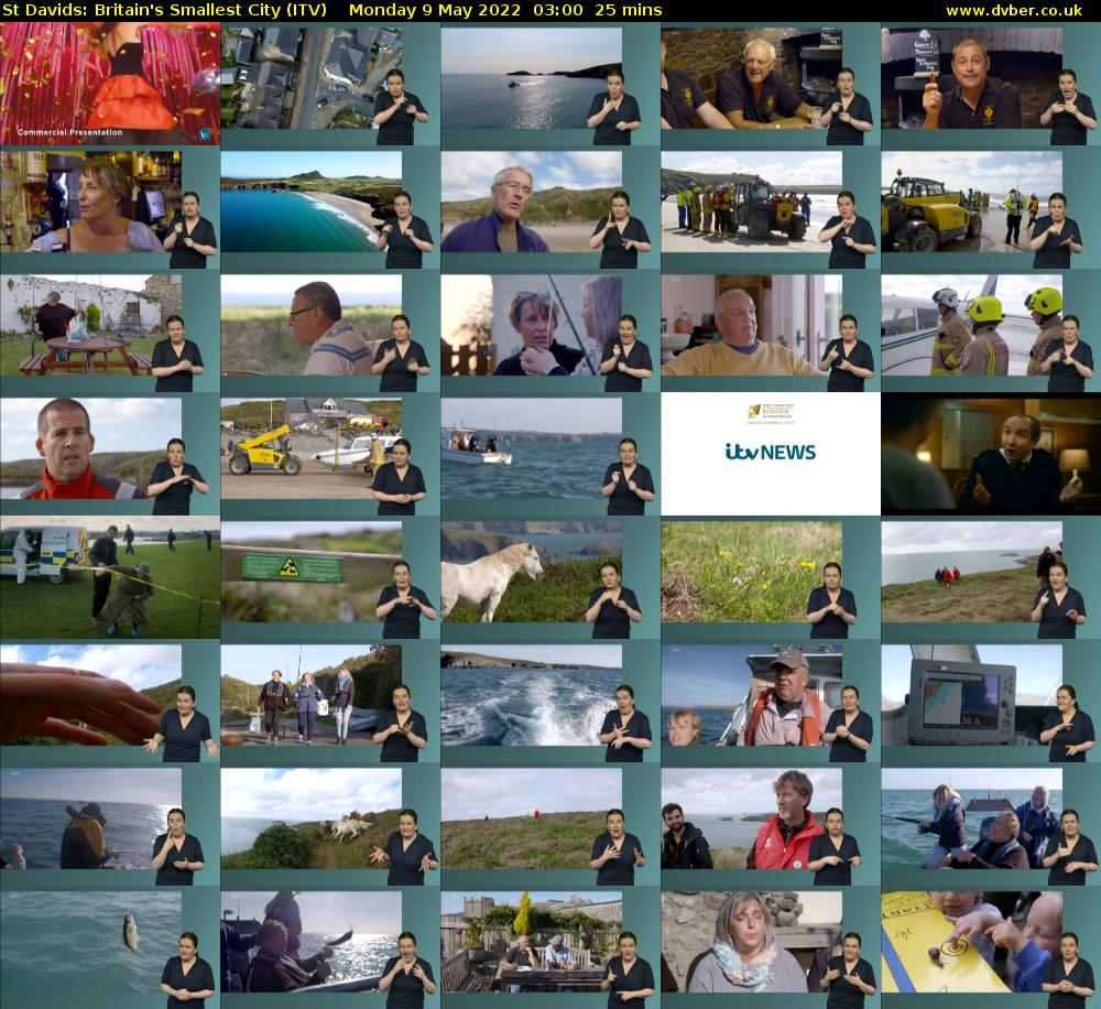 St Davids: Britain's Smallest City (ITV) Monday 9 May 2022 03:00 - 03:25