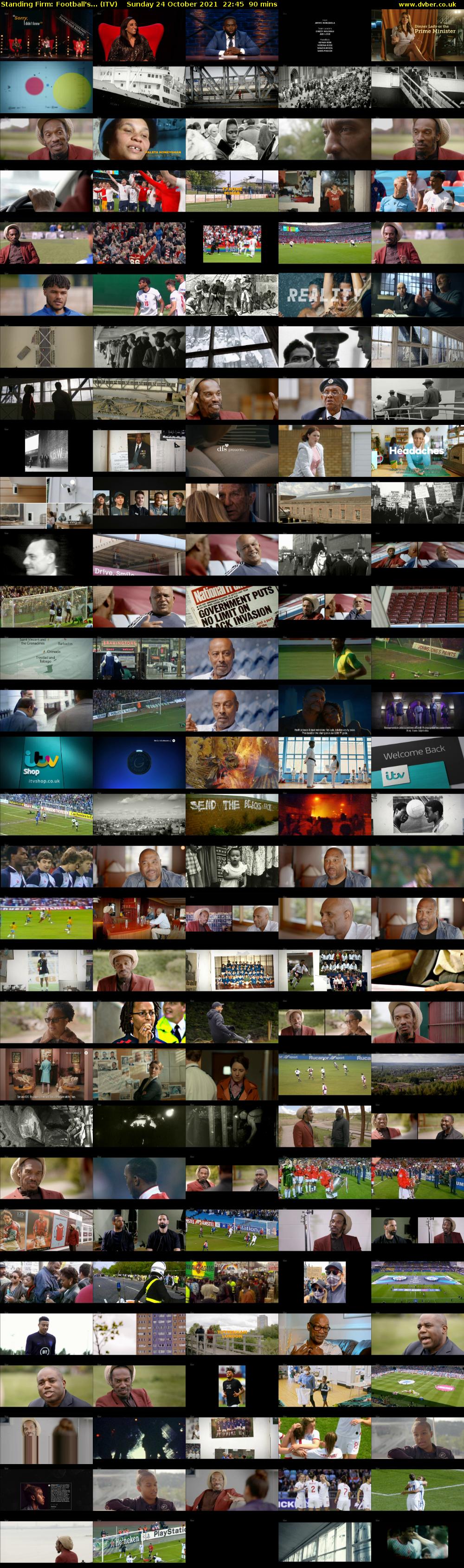 Standing Firm: Football's... (ITV) Sunday 24 October 2021 22:45 - 00:15