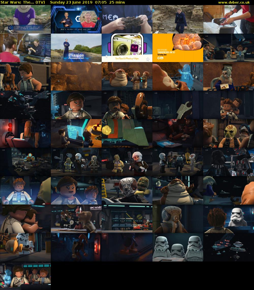 Star Wars: The... (ITV) Sunday 23 June 2019 07:05 - 07:30