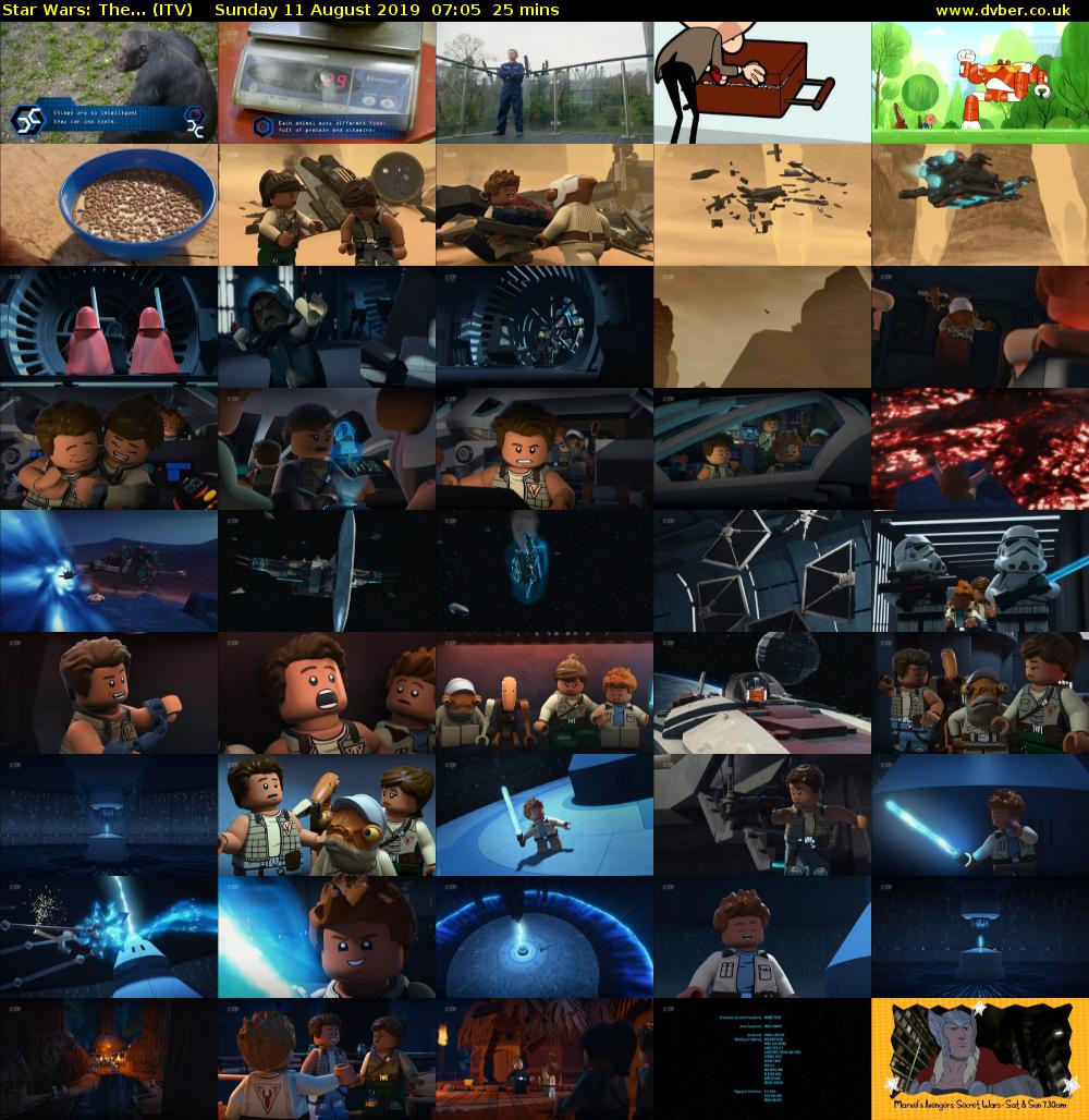 Star Wars: The... (ITV) Sunday 11 August 2019 07:05 - 07:30