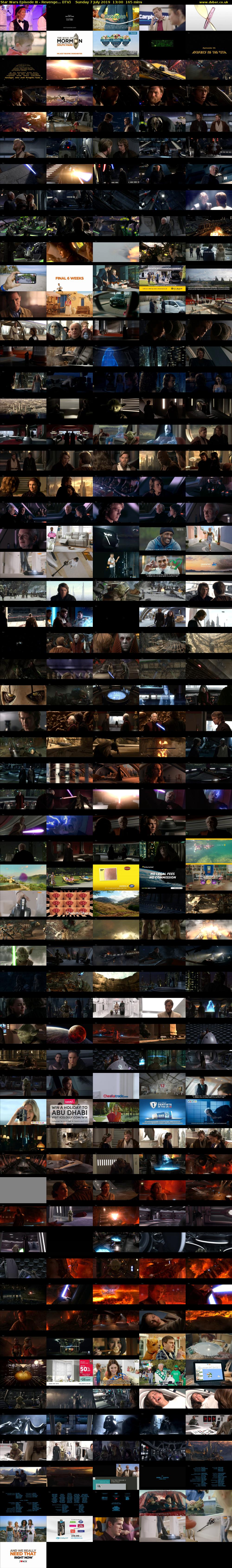 Star Wars Episode III - Revenge... (ITV) Sunday 7 July 2019 13:00 - 15:45