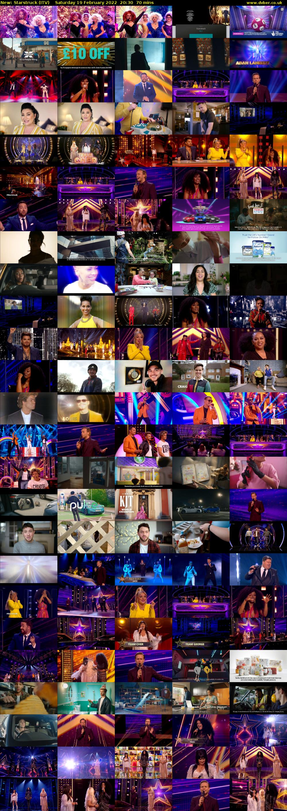 Starstruck (ITV) Saturday 19 February 2022 20:30 - 21:40