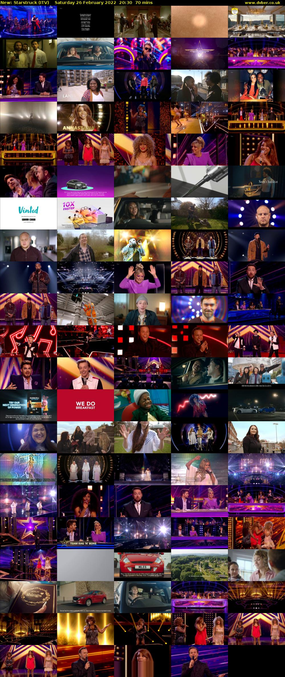 Starstruck (ITV) Saturday 26 February 2022 20:30 - 21:40