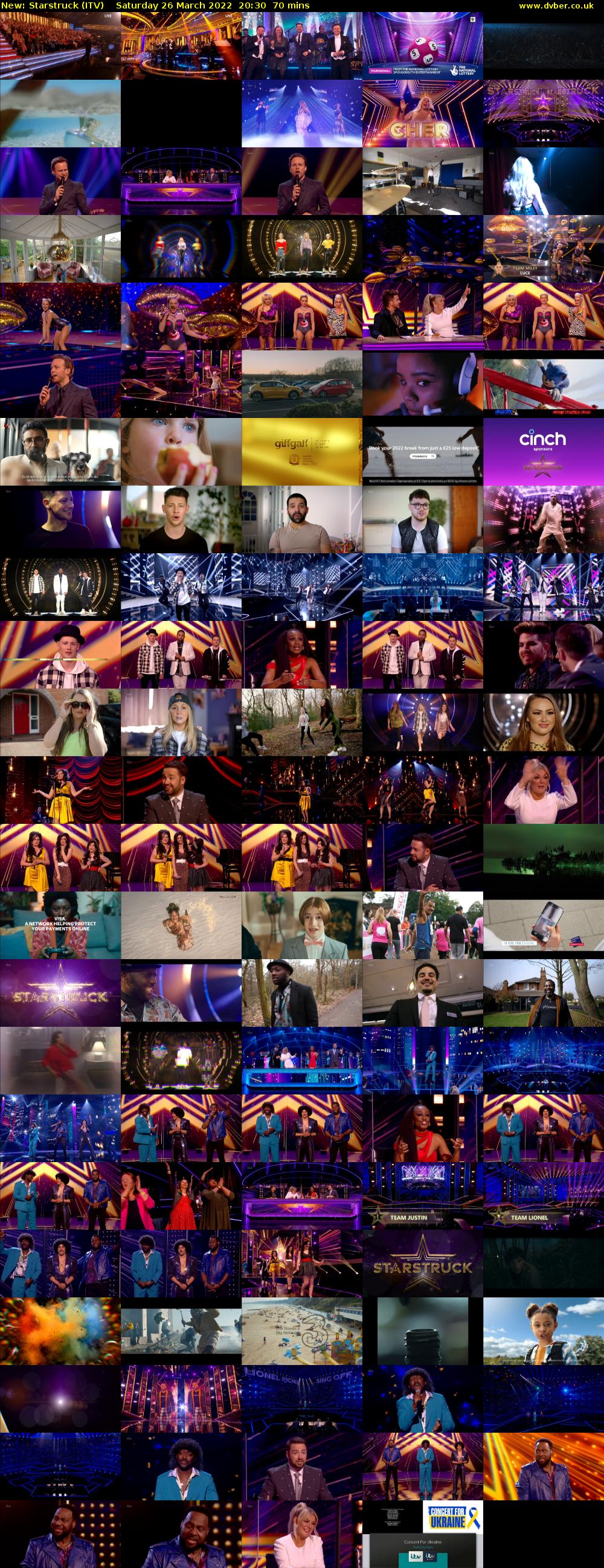 Starstruck (ITV) Saturday 26 March 2022 20:30 - 21:40