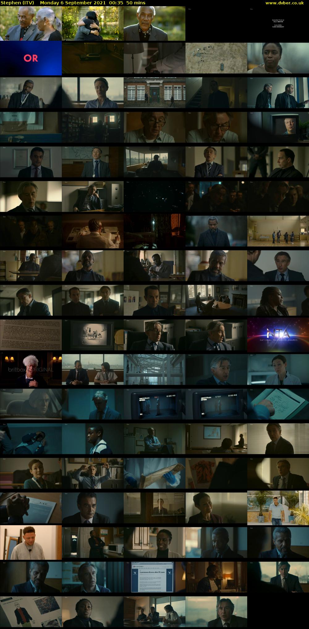 Stephen (ITV) Monday 6 September 2021 00:35 - 01:25