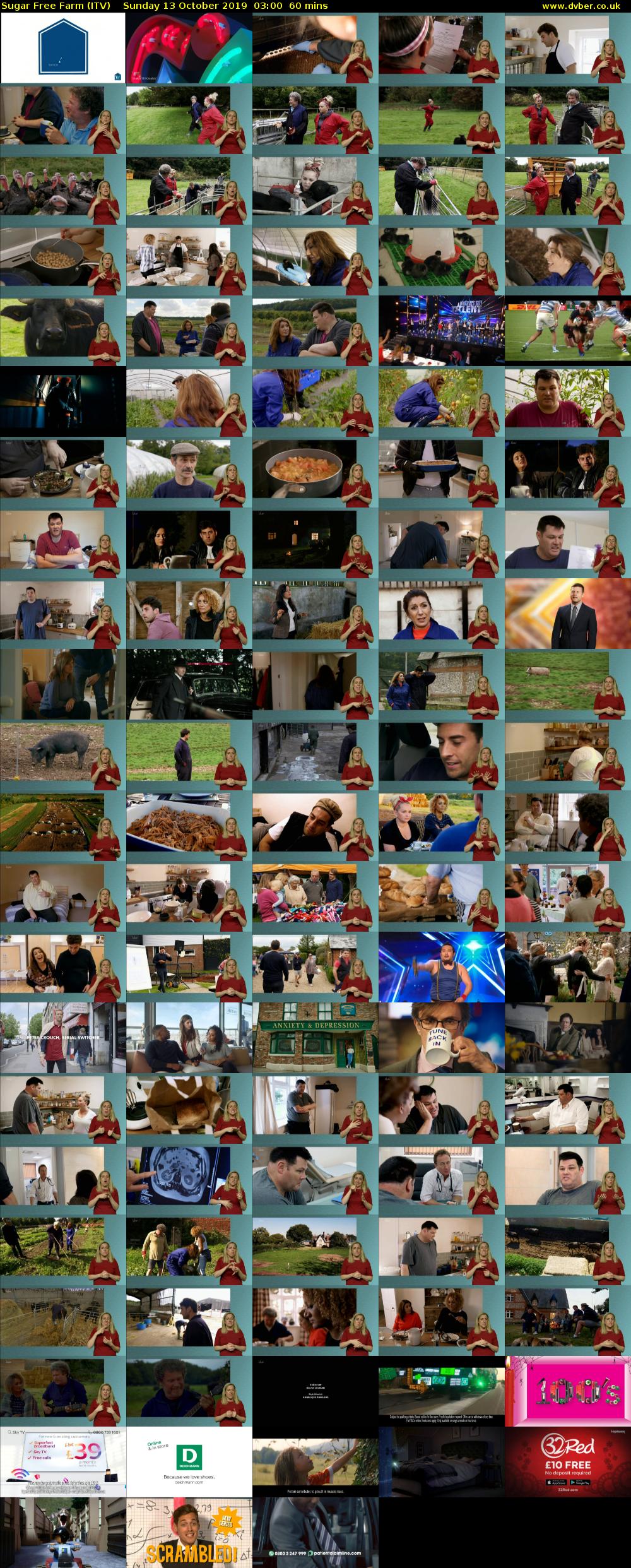 Sugar Free Farm (ITV) Sunday 13 October 2019 03:00 - 04:00