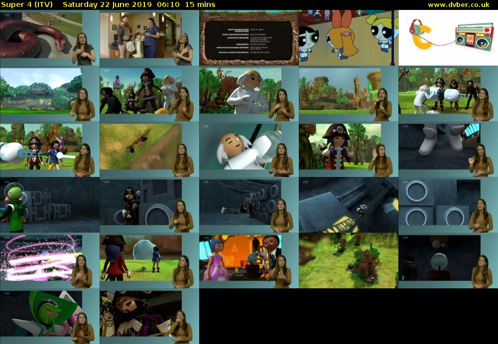 Super 4 (ITV) Saturday 22 June 2019 06:10 - 06:25