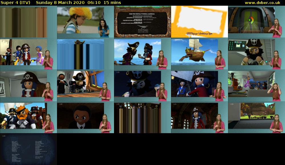 Super 4 (ITV) Sunday 8 March 2020 06:10 - 06:25