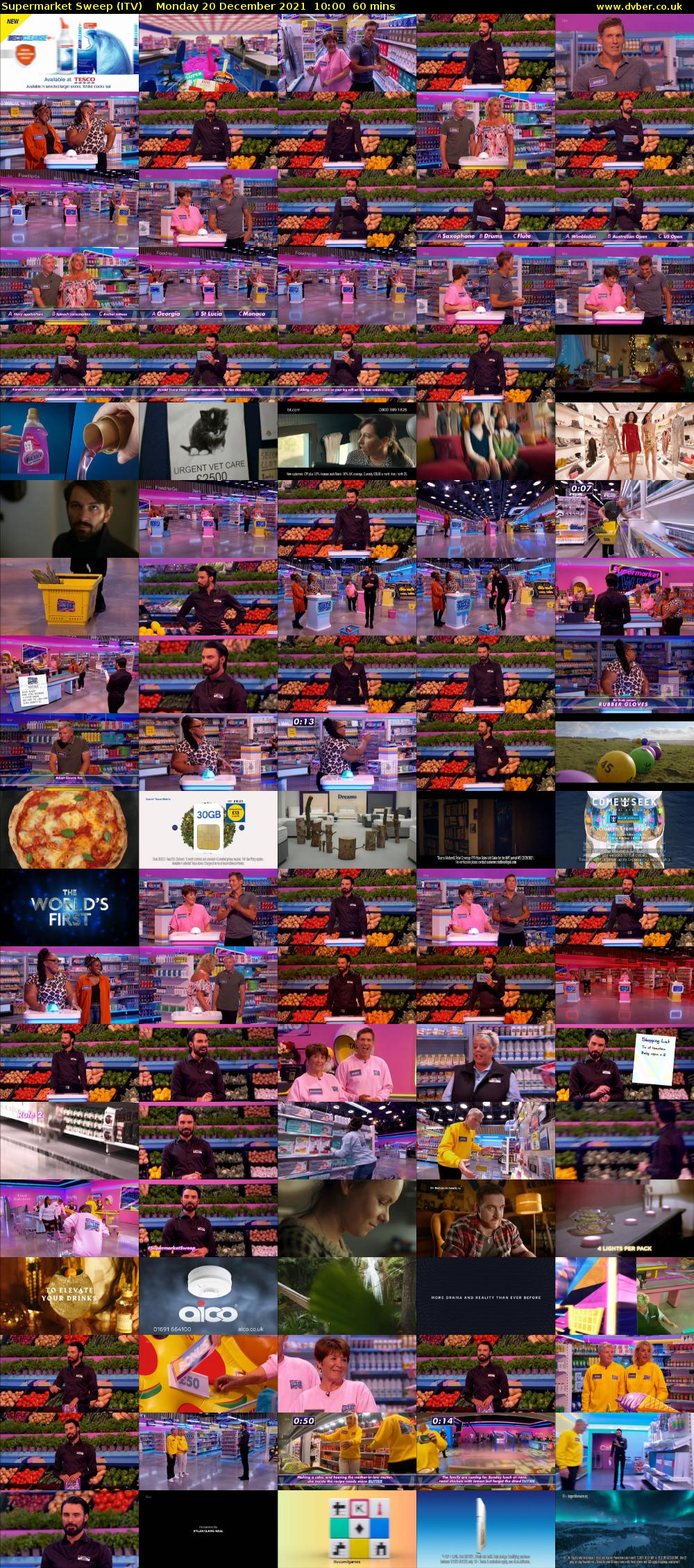 Supermarket Sweep (ITV) Monday 20 December 2021 10:00 - 11:00