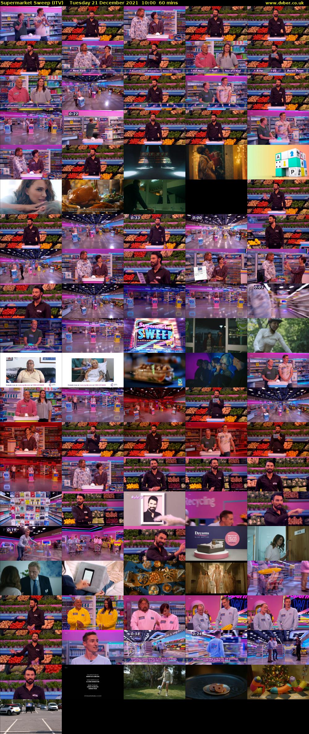 Supermarket Sweep (ITV) Tuesday 21 December 2021 10:00 - 11:00