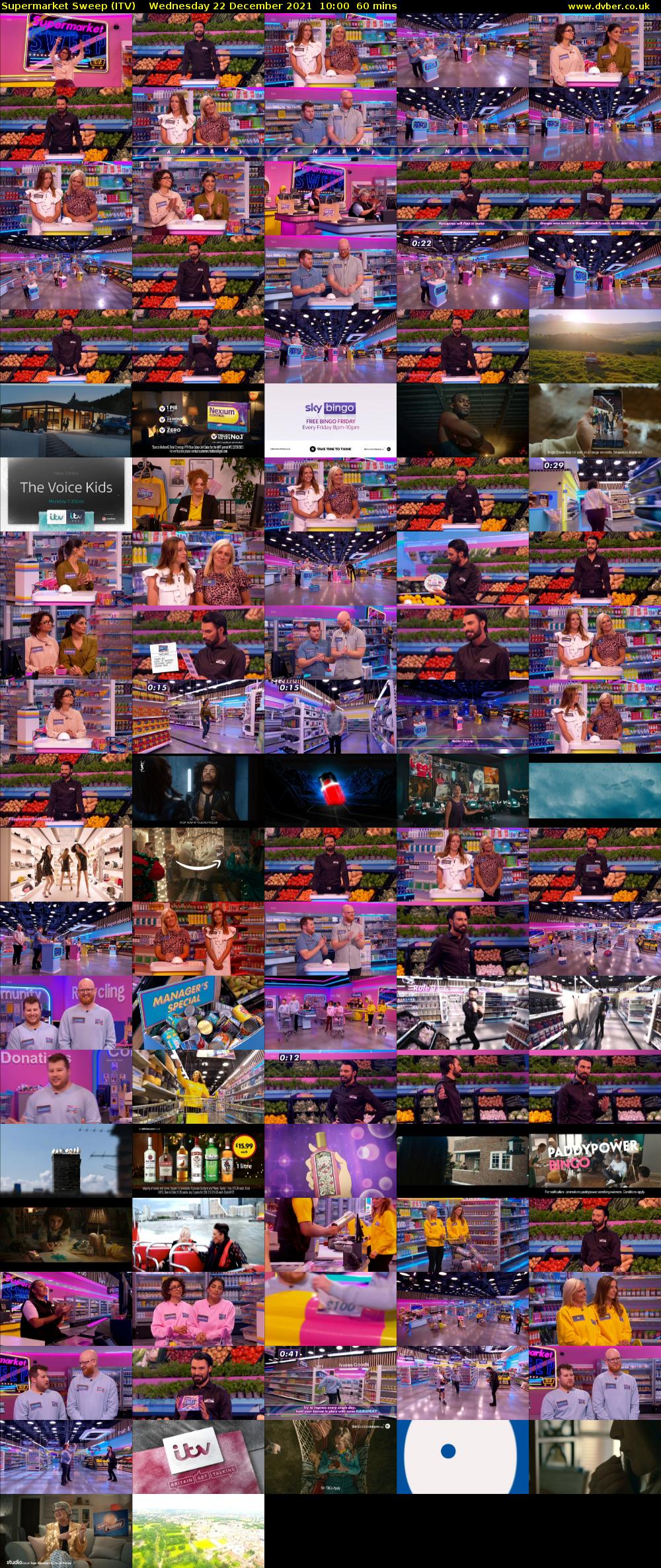 Supermarket Sweep (ITV) Wednesday 22 December 2021 10:00 - 11:00