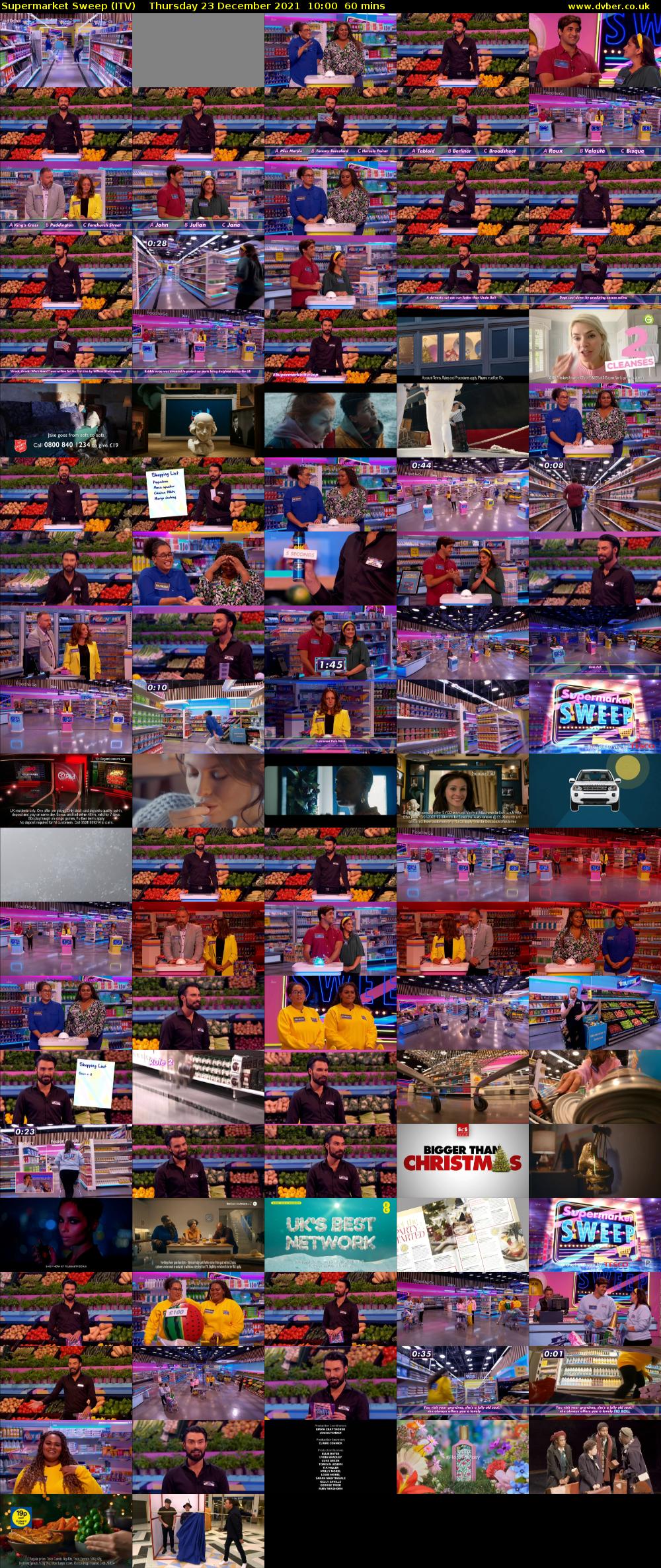 Supermarket Sweep (ITV) Thursday 23 December 2021 10:00 - 11:00