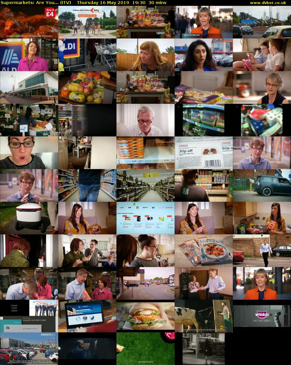 Supermarkets: Are You... (ITV) Thursday 16 May 2019 19:30 - 20:00