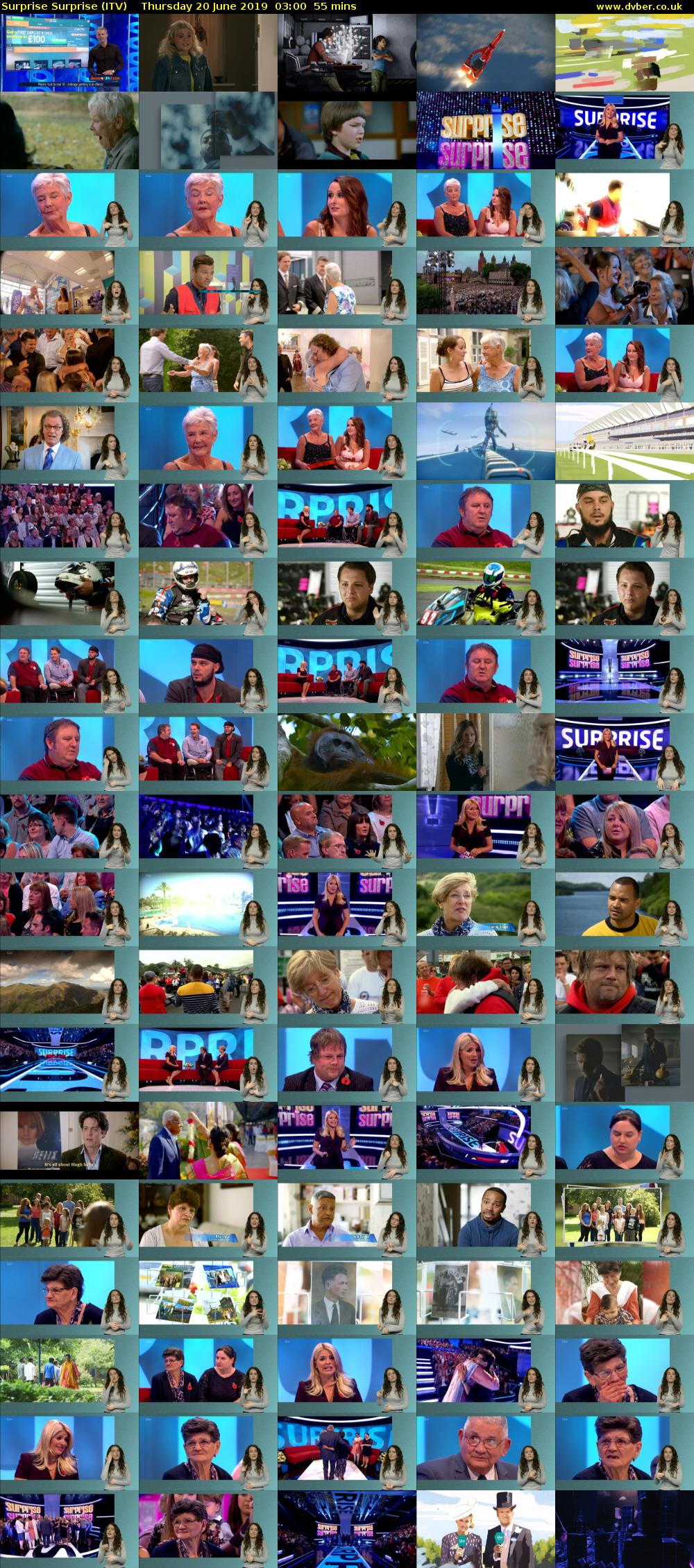 Surprise Surprise (ITV) Thursday 20 June 2019 03:00 - 03:55
