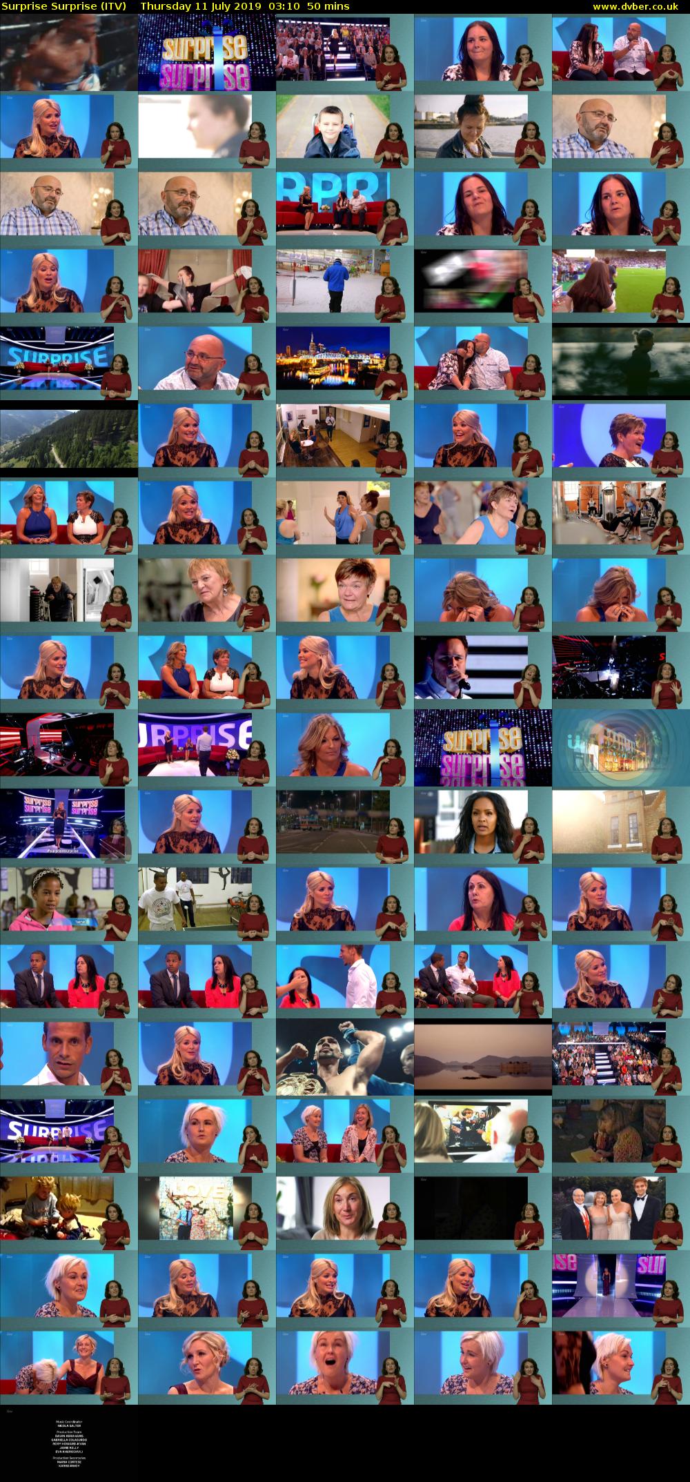 Surprise Surprise (ITV) Thursday 11 July 2019 03:10 - 04:00