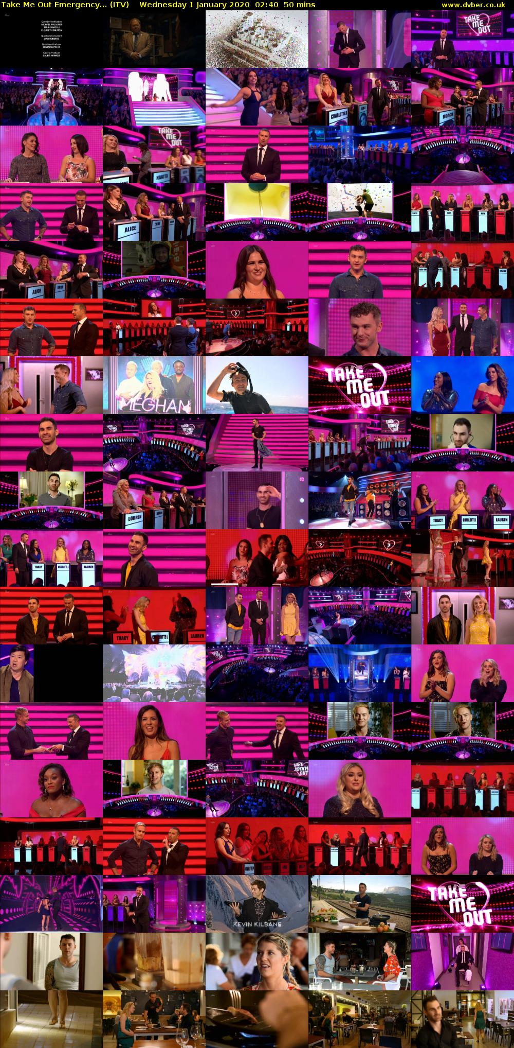 Take Me Out Emergency... (ITV) Wednesday 1 January 2020 02:40 - 03:30