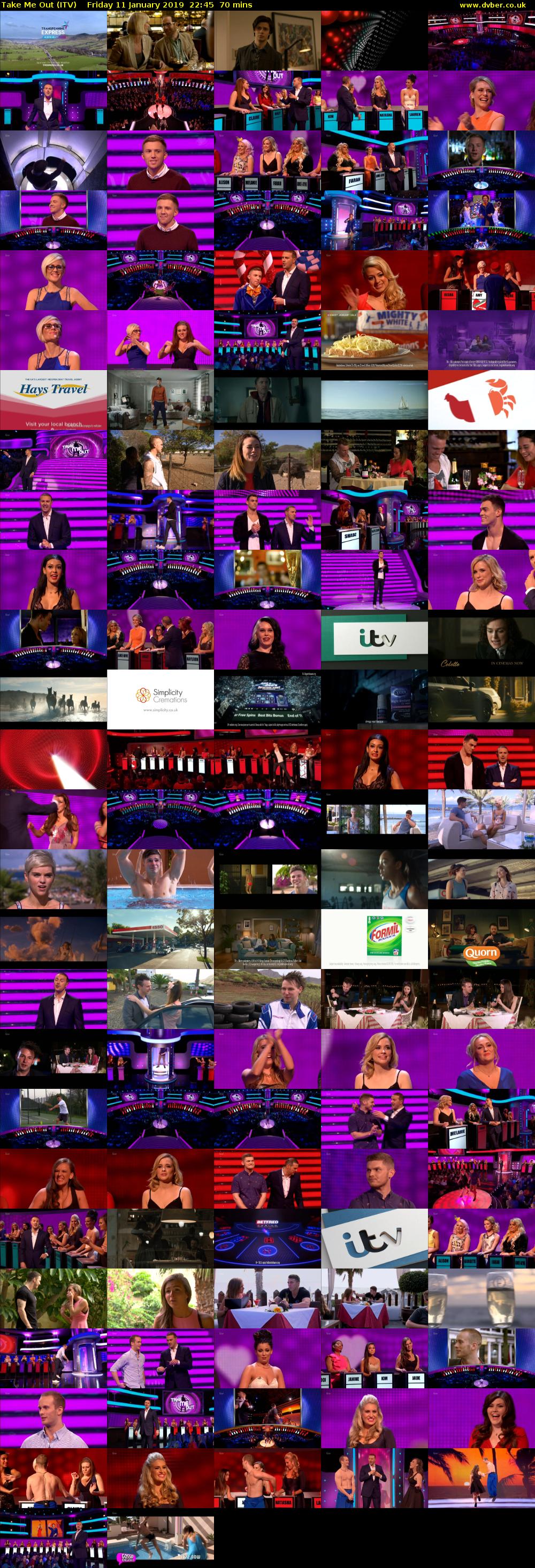 Take Me Out (ITV) Friday 11 January 2019 22:45 - 23:55