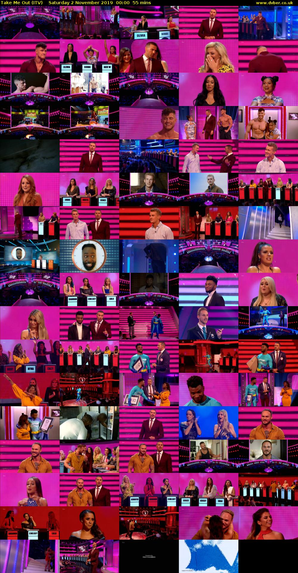 Take Me Out (ITV) Saturday 2 November 2019 00:00 - 00:55