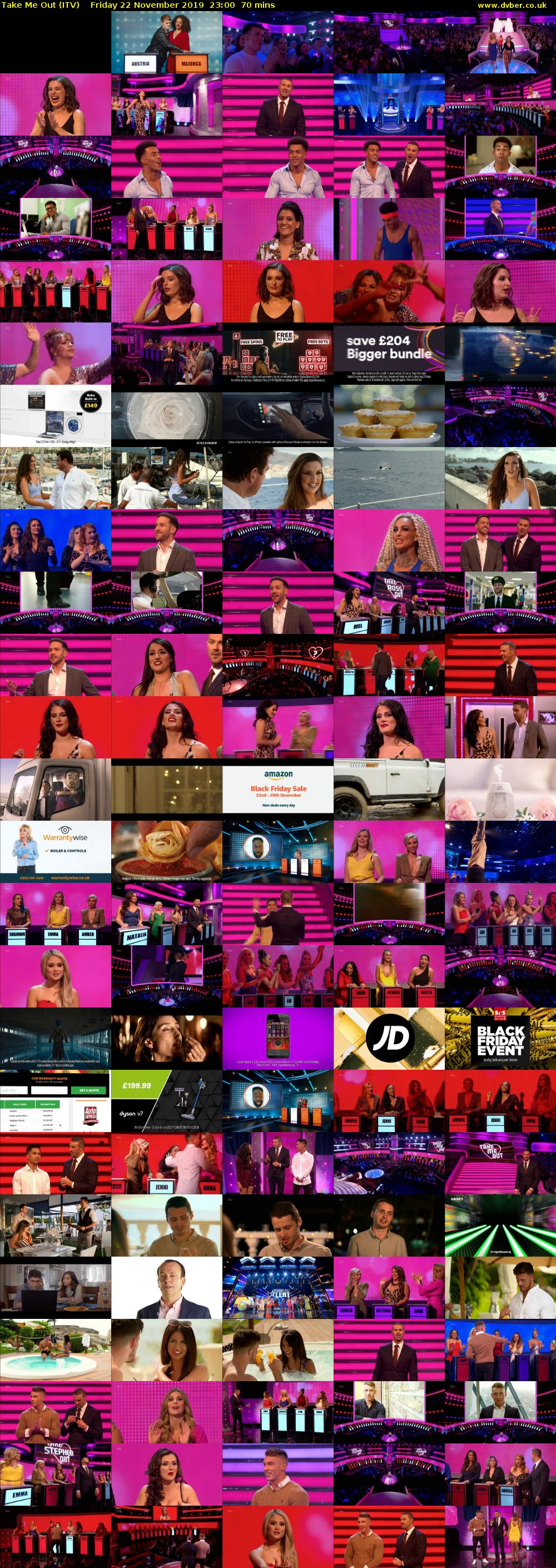 Take Me Out (ITV) Friday 22 November 2019 23:00 - 00:10