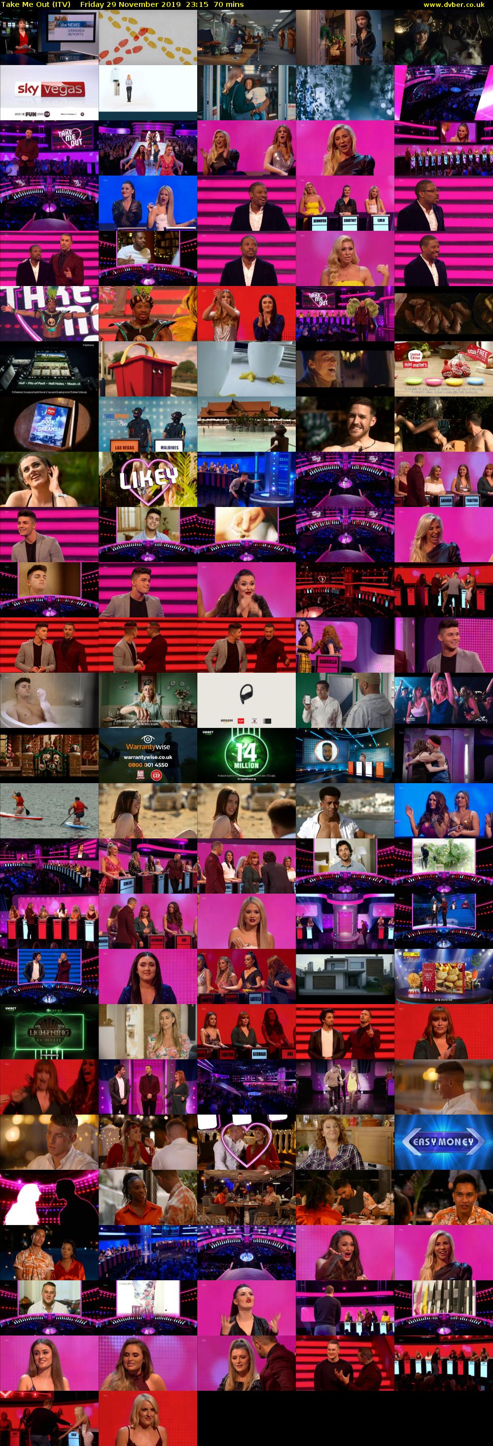 Take Me Out (ITV) Friday 29 November 2019 23:15 - 00:25
