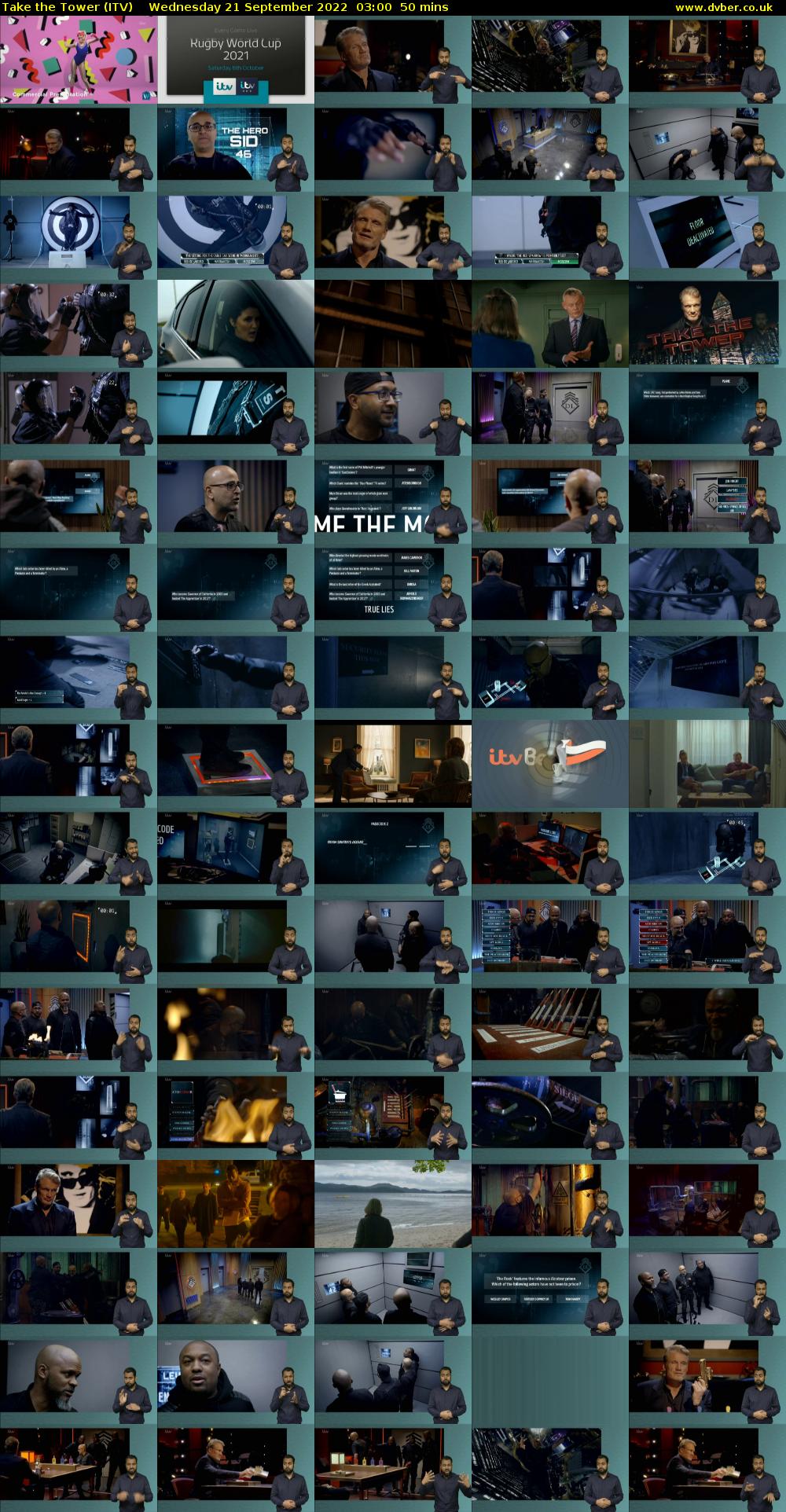 Take the Tower (ITV) Wednesday 21 September 2022 03:00 - 03:50
