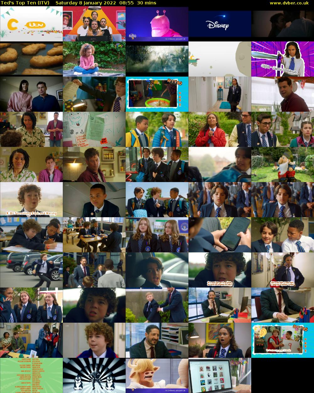 Ted's Top Ten (ITV) Saturday 8 January 2022 08:55 - 09:25