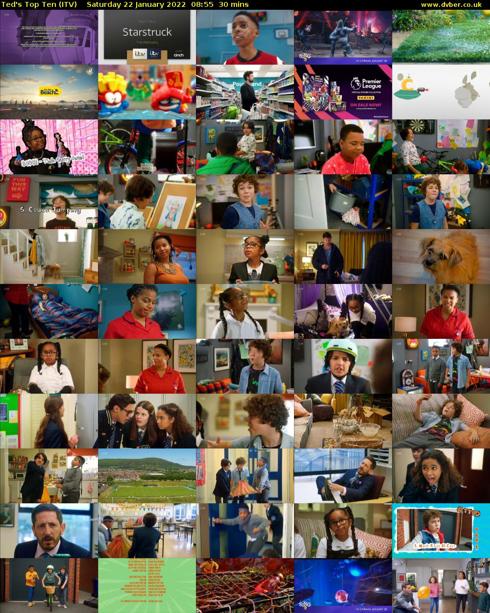 Ted's Top Ten (ITV) Saturday 22 January 2022 08:55 - 09:25