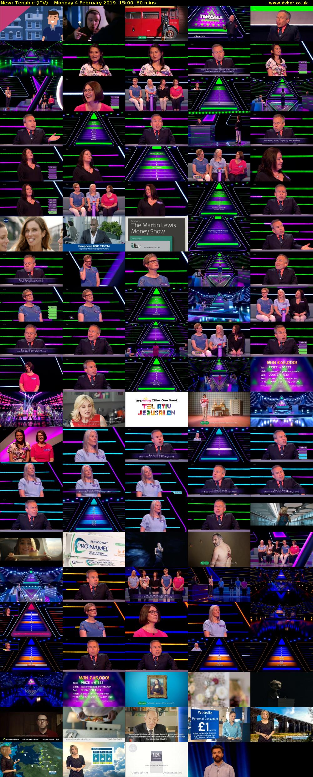 Tenable (ITV) Monday 4 February 2019 15:00 - 16:00