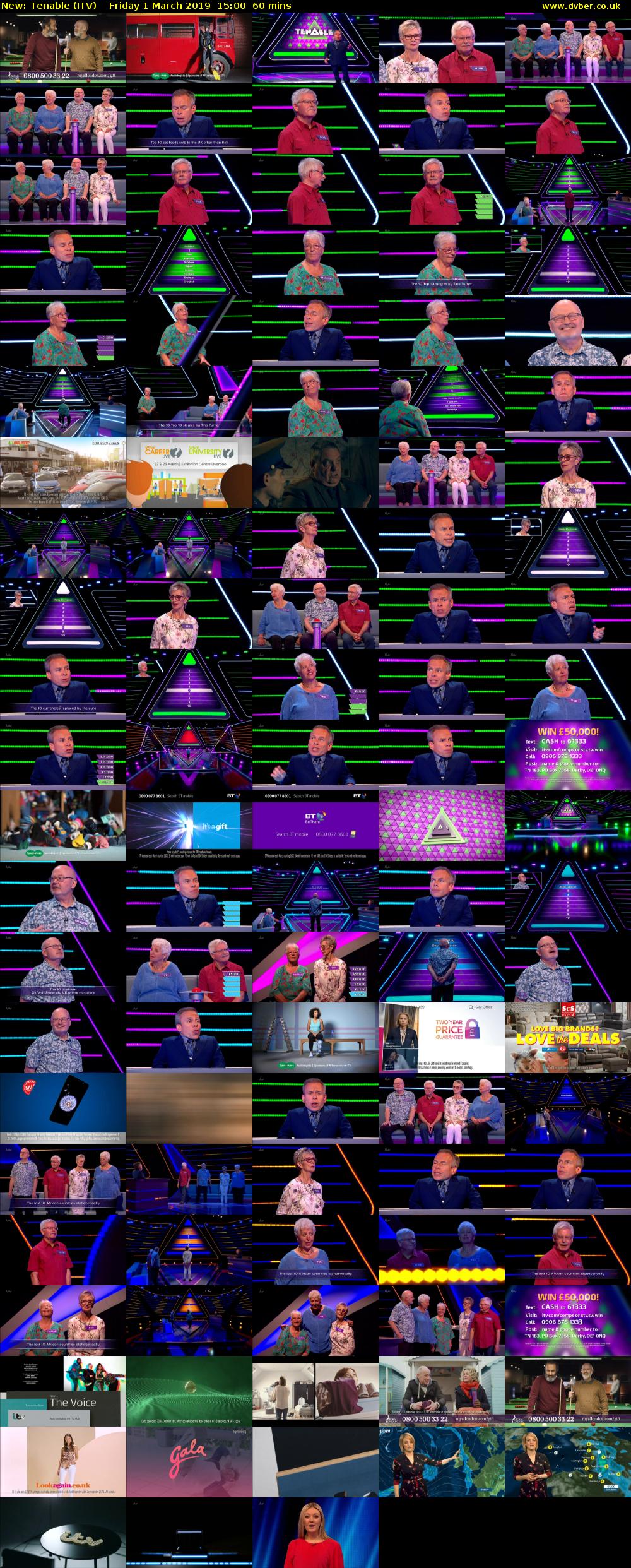 Tenable (ITV) Friday 1 March 2019 15:00 - 16:00