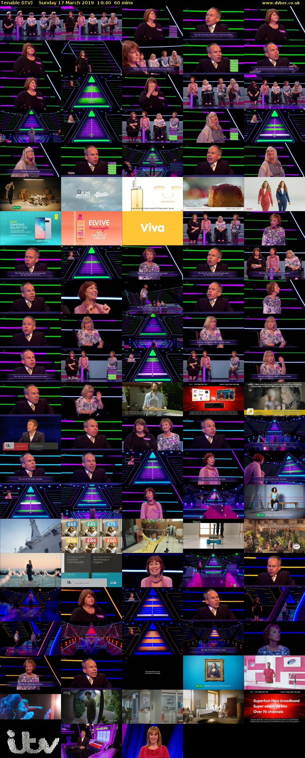 Tenable (ITV) Sunday 17 March 2019 14:40 - 15:40