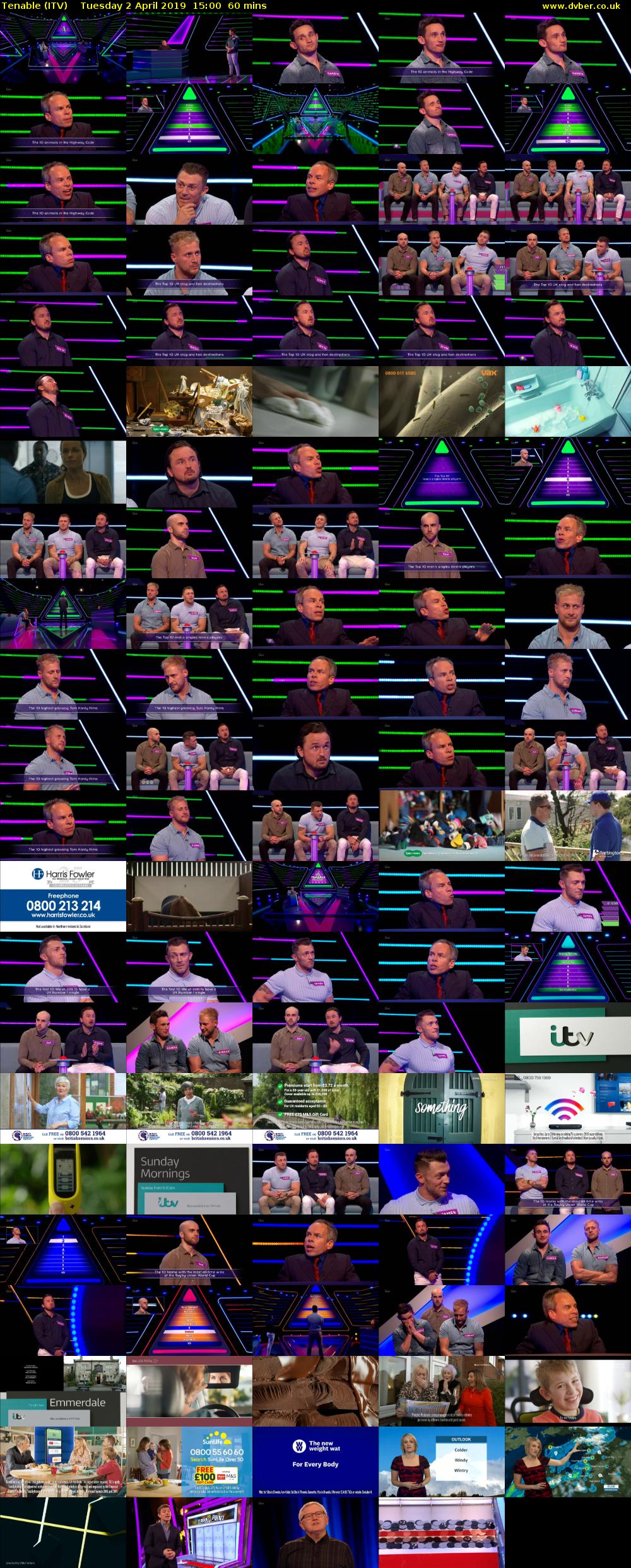 Tenable (ITV) Tuesday 2 April 2019 15:00 - 16:00