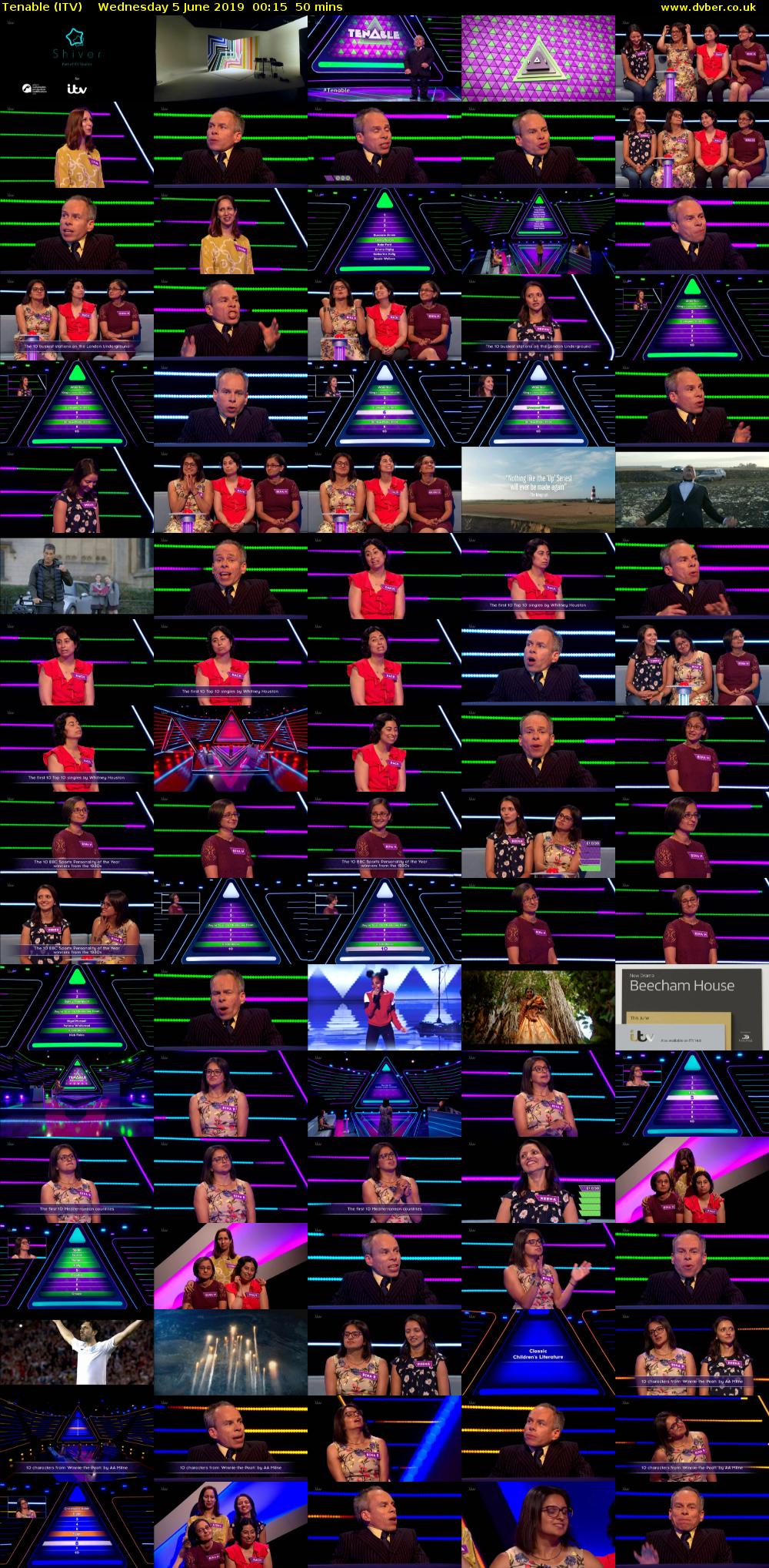 Tenable (ITV) Wednesday 5 June 2019 00:15 - 01:05