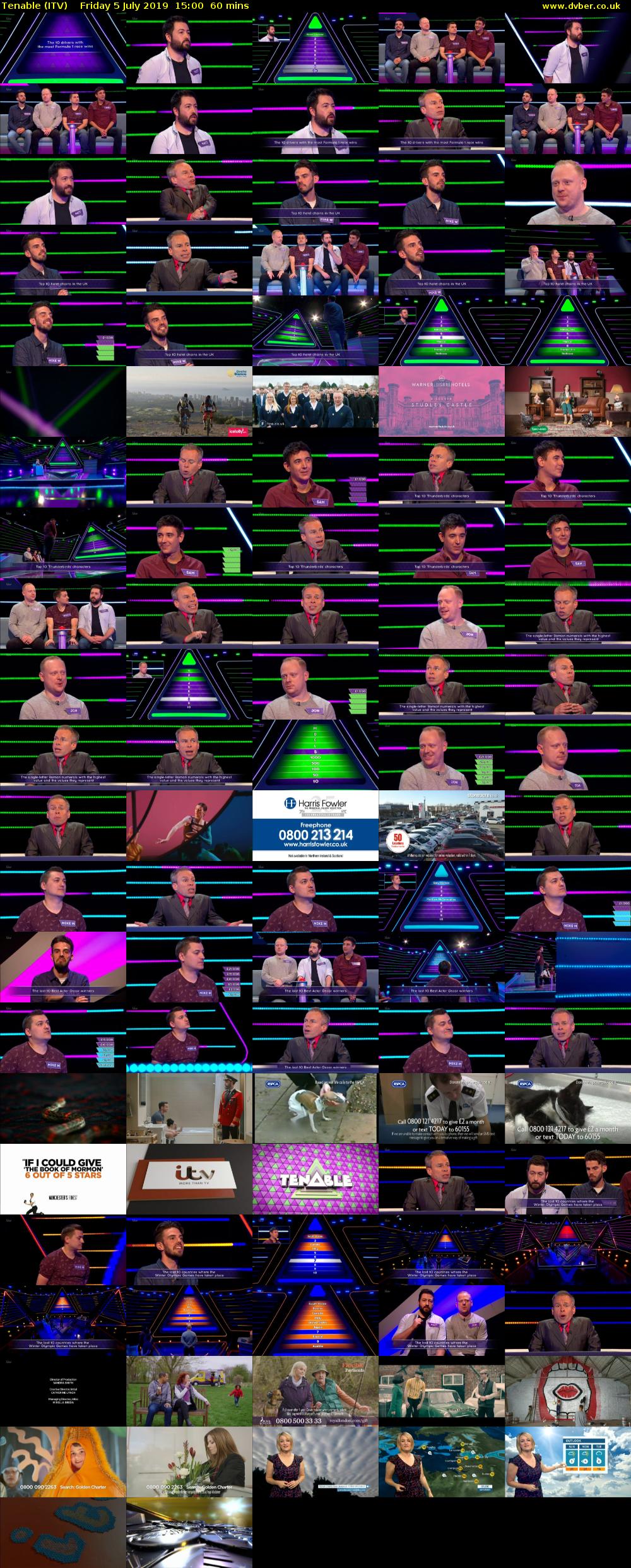 Tenable (ITV) Friday 5 July 2019 15:00 - 16:00