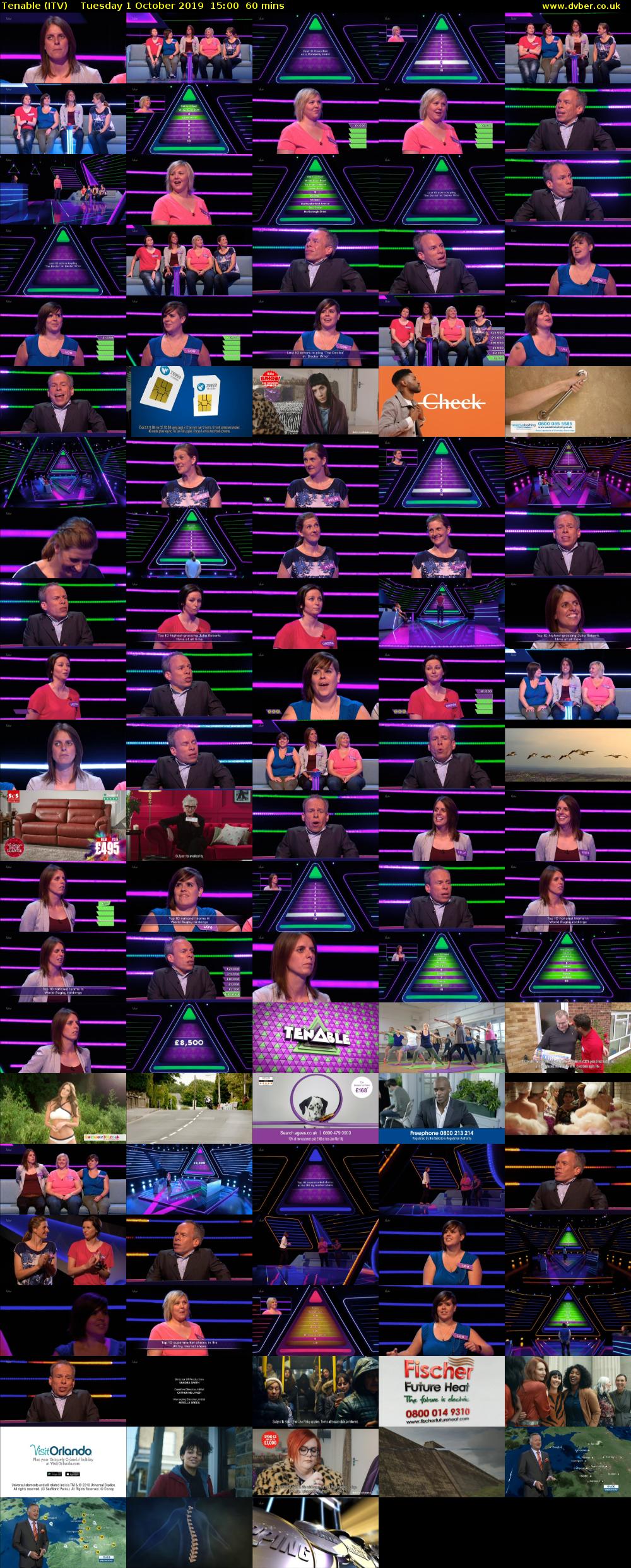 Tenable (ITV) Tuesday 1 October 2019 15:00 - 16:00