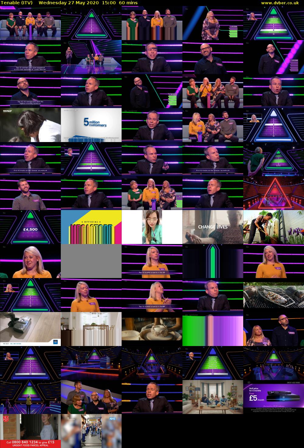 Tenable (ITV) Wednesday 27 May 2020 15:00 - 16:00