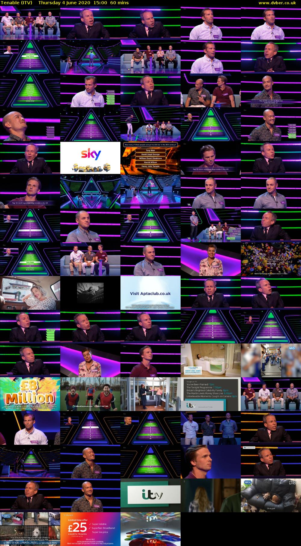 Tenable (ITV) Thursday 4 June 2020 15:00 - 16:00