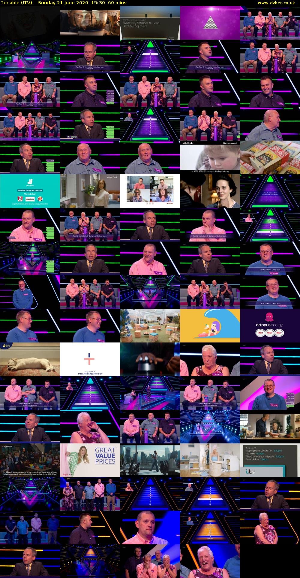 Tenable (ITV) Sunday 21 June 2020 15:30 - 16:30