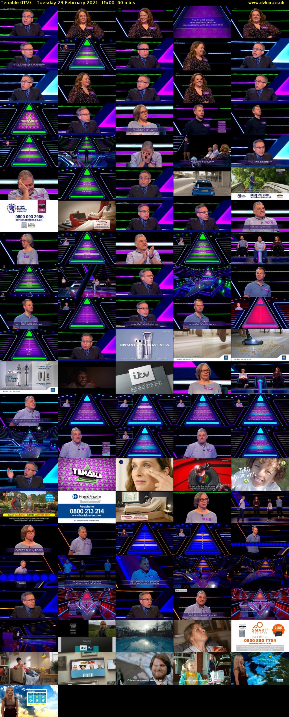 Tenable (ITV) Tuesday 23 February 2021 15:00 - 16:00