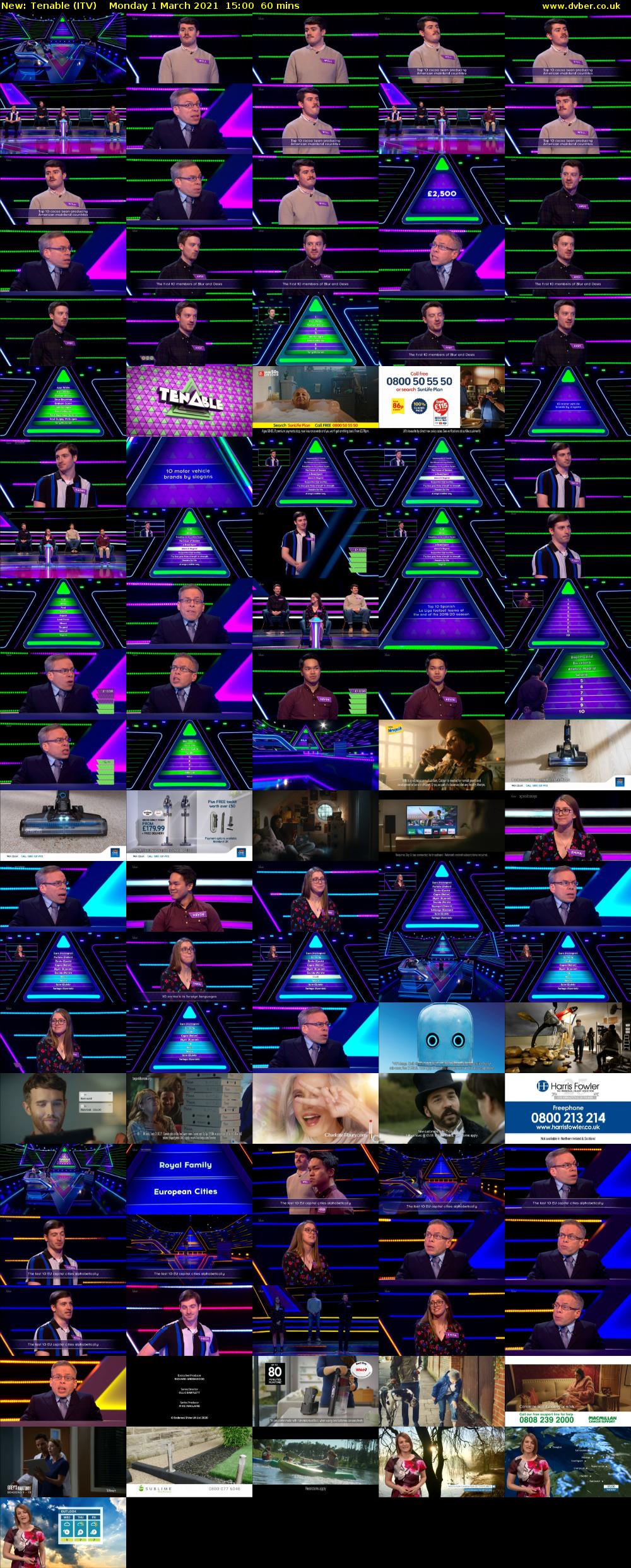 Tenable (ITV) Monday 1 March 2021 15:00 - 16:00