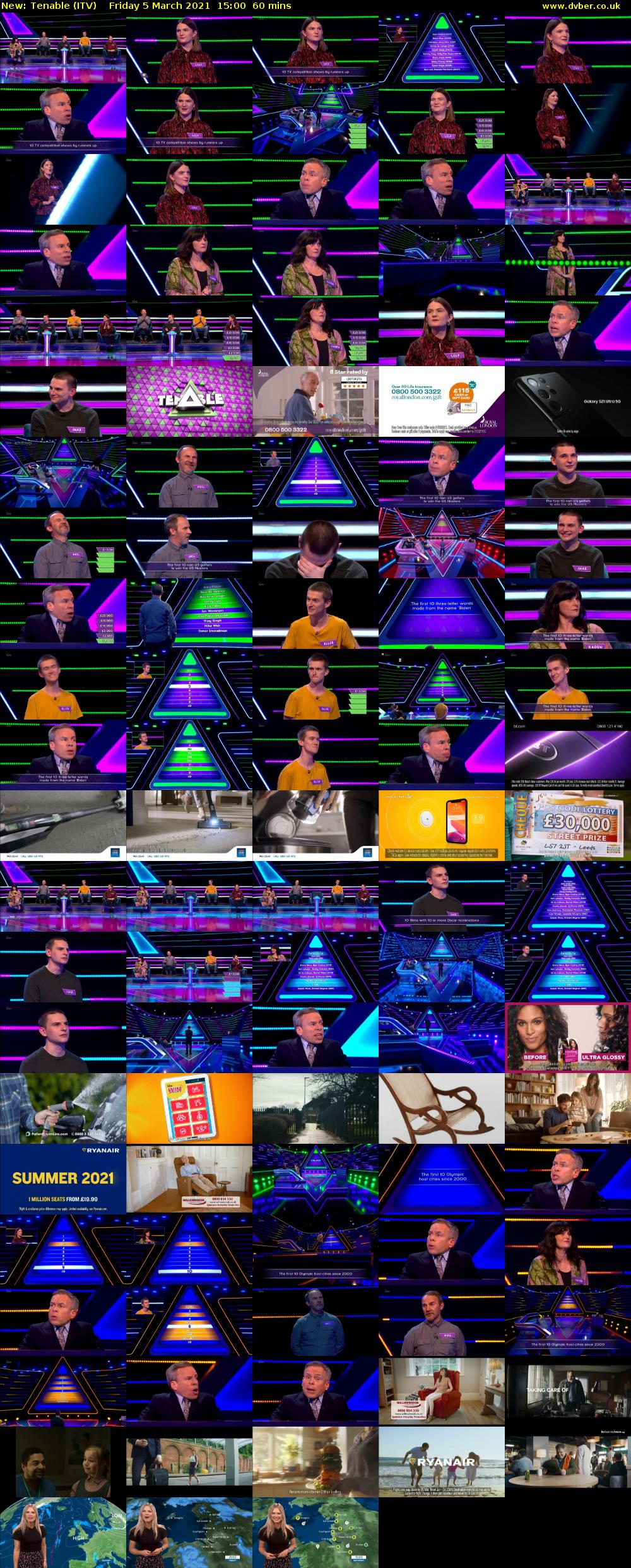 Tenable (ITV) Friday 5 March 2021 15:00 - 16:00