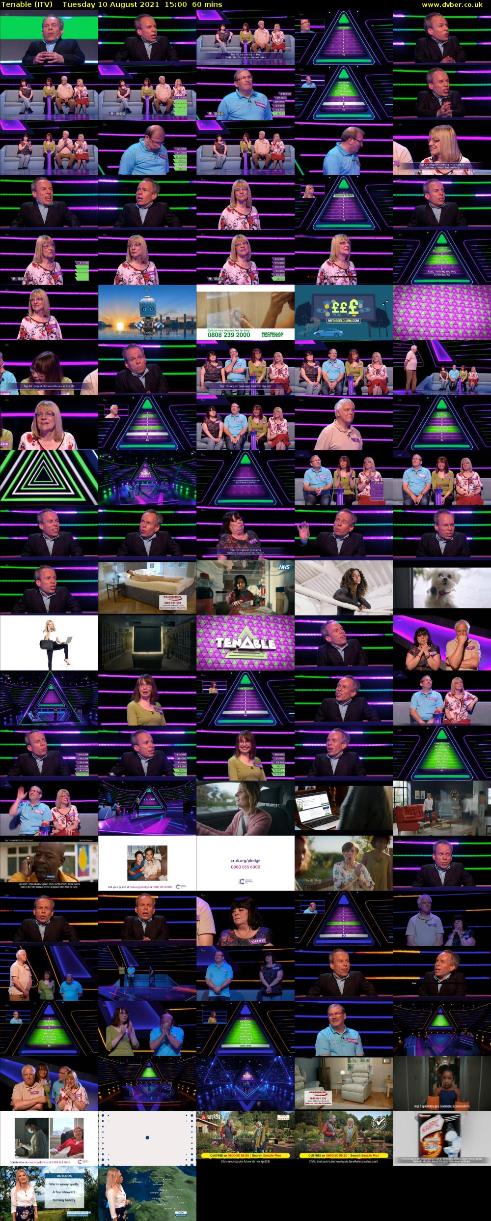 Tenable (ITV) Tuesday 10 August 2021 15:00 - 16:00