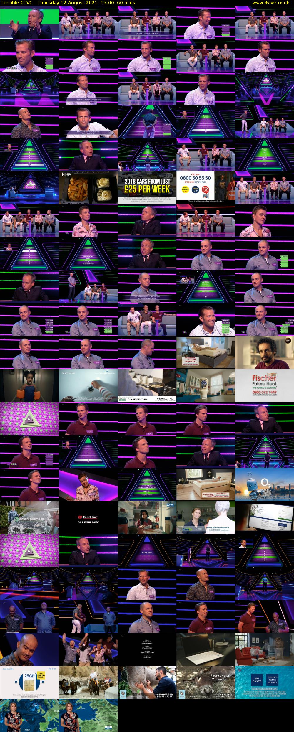 Tenable (ITV) Thursday 12 August 2021 15:00 - 16:00