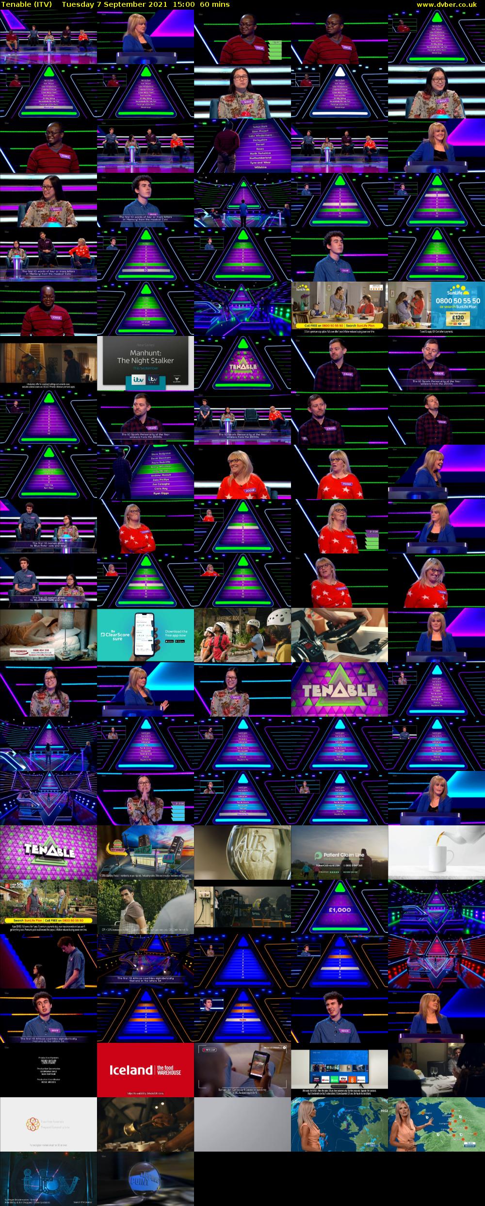 Tenable (ITV) Tuesday 7 September 2021 15:00 - 16:00