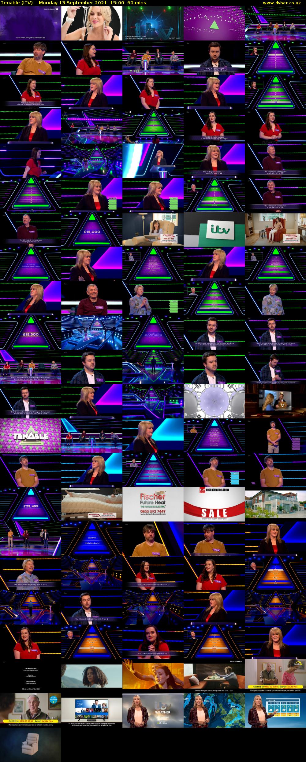 Tenable (ITV) Monday 13 September 2021 15:00 - 16:00