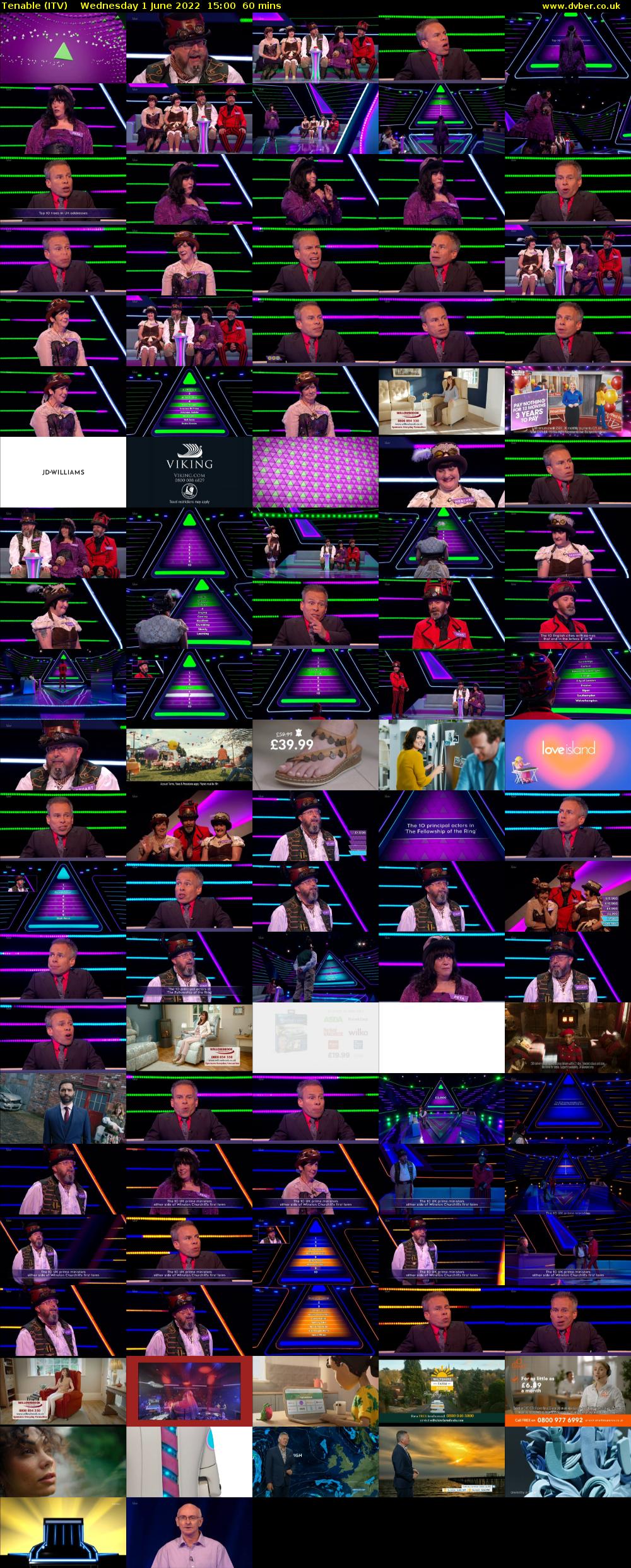 Tenable (ITV) Wednesday 1 June 2022 15:00 - 16:00