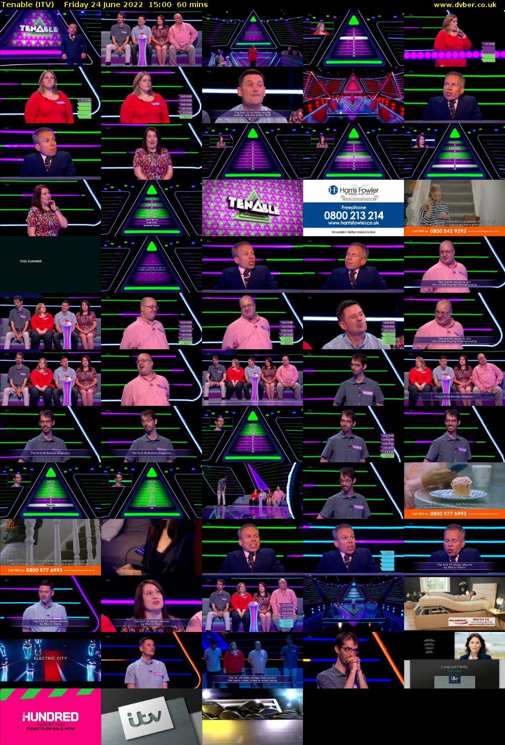Tenable (ITV) Friday 24 June 2022 15:00 - 16:00
