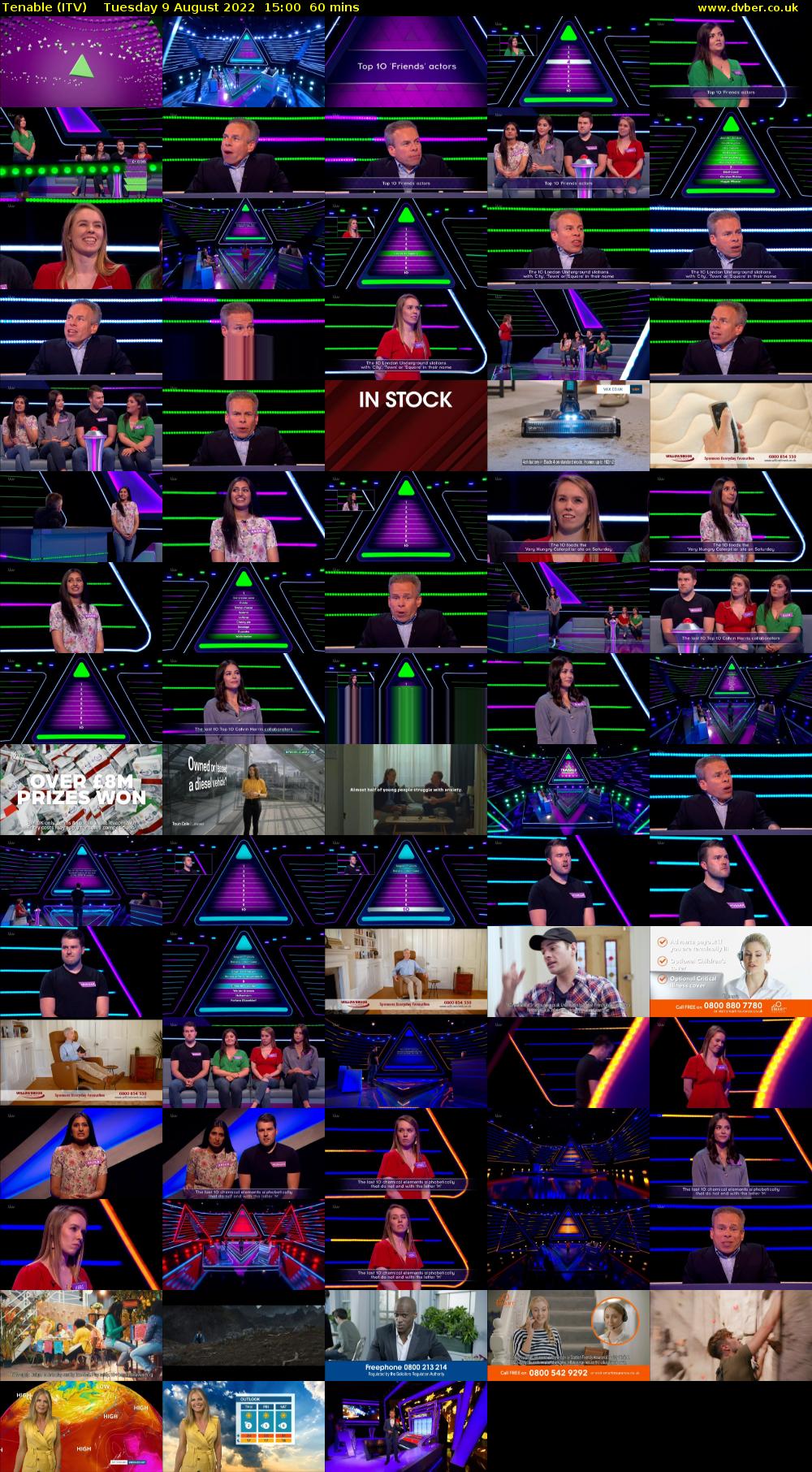 Tenable (ITV) Tuesday 9 August 2022 15:00 - 16:00