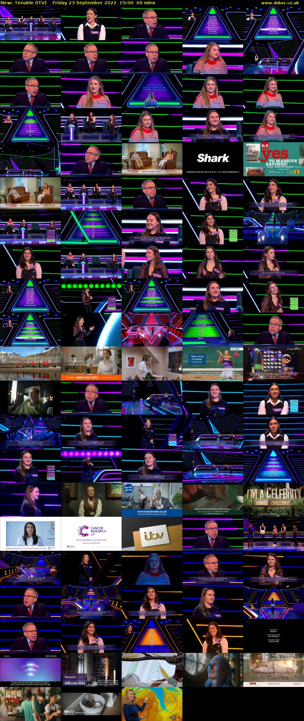 Tenable (ITV) Friday 23 September 2022 15:00 - 16:00